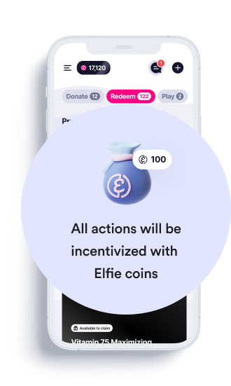 phone screen with incentive coins